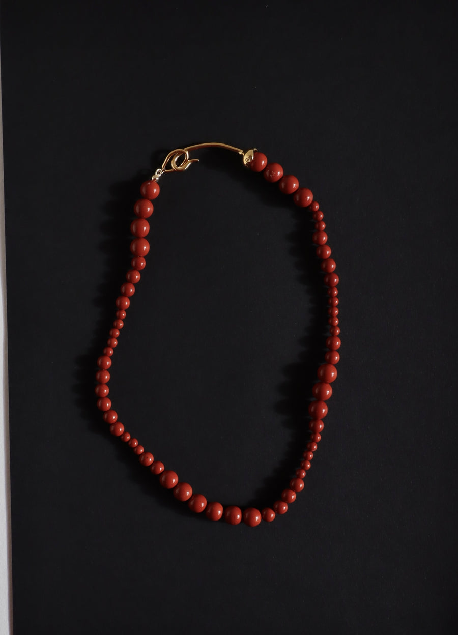 Collier Jaspe rouge