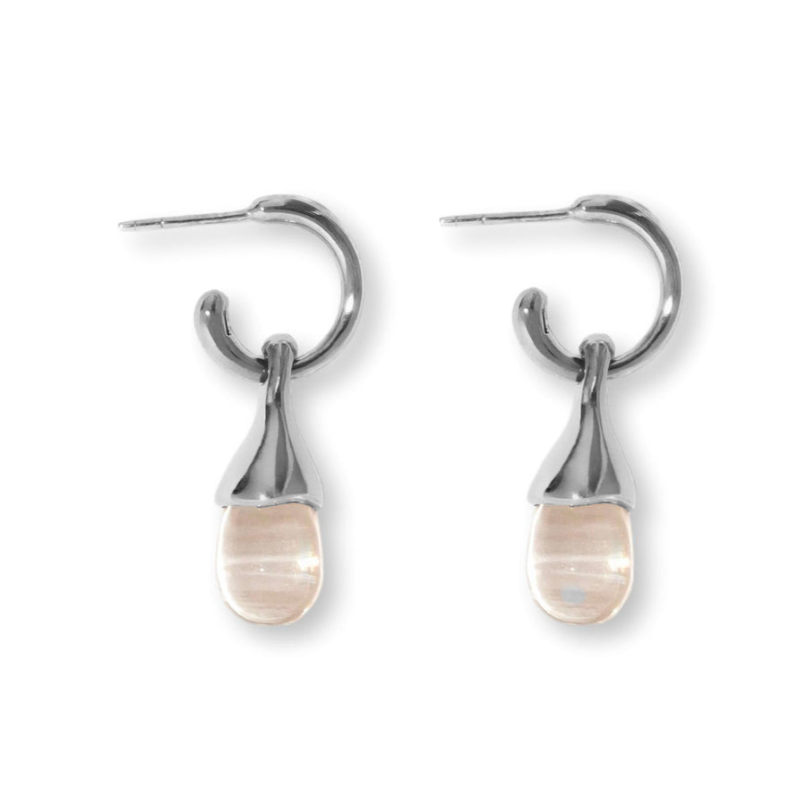 Boucles Rugia Cristal Argent