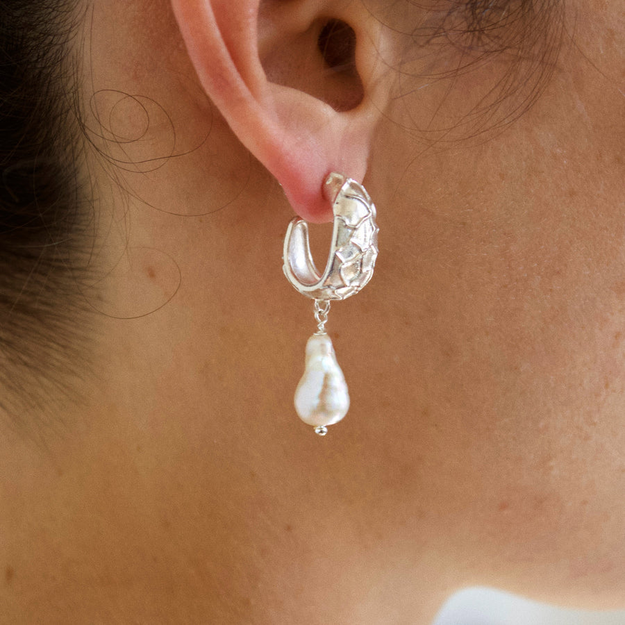 La Lagune silver earrings