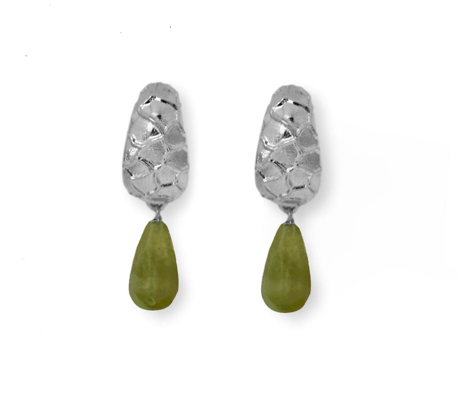 Boucles La Lagune Serpentine Argent