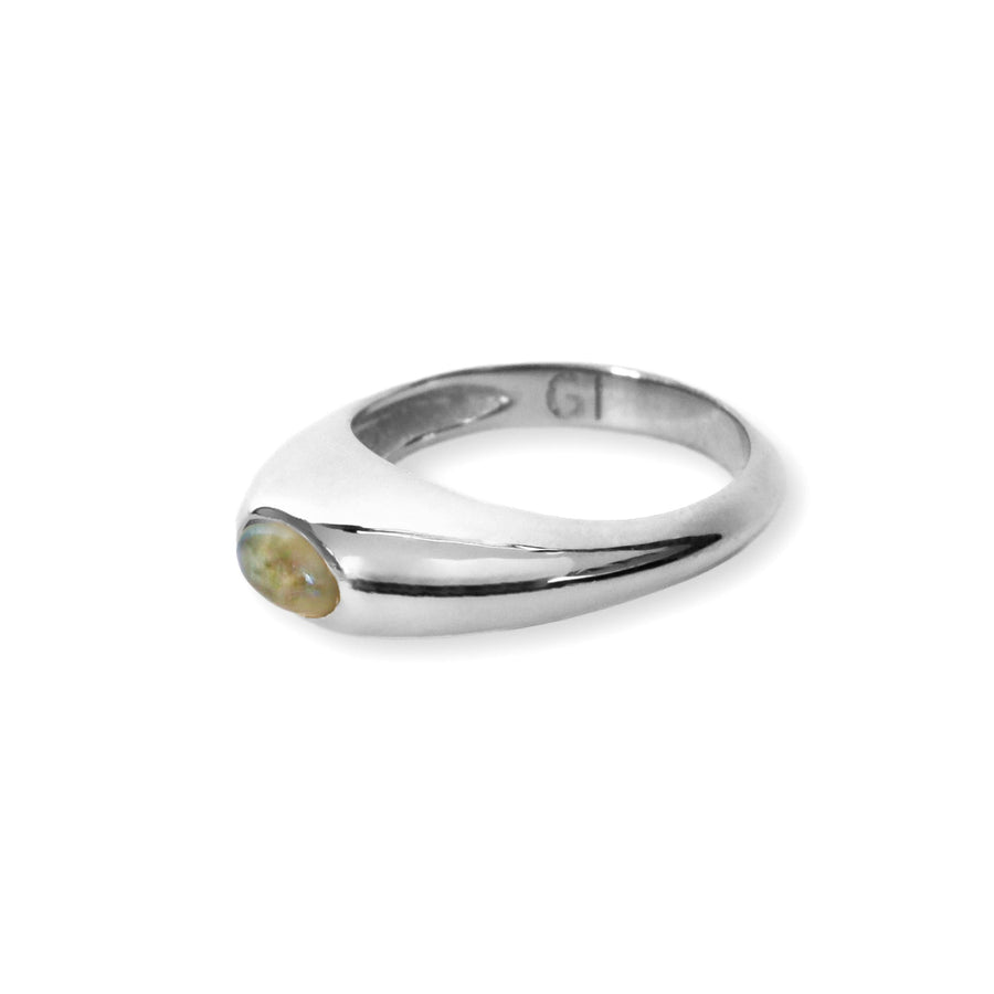 Sage silver ring
