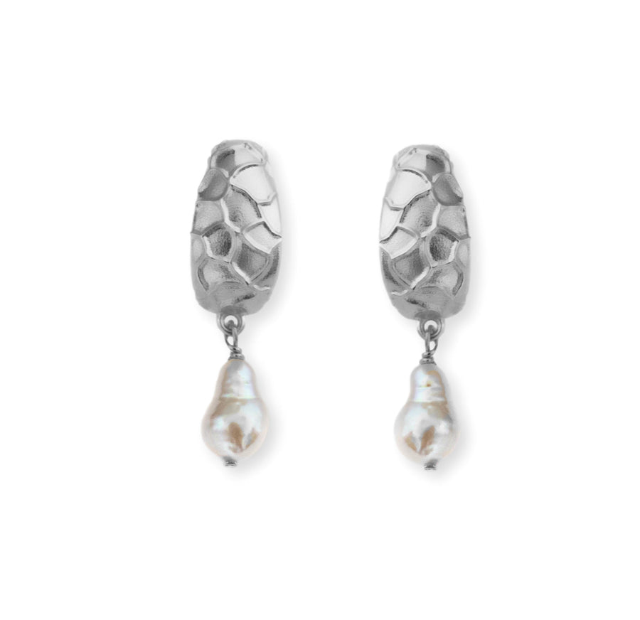 La Lagune silver earrings